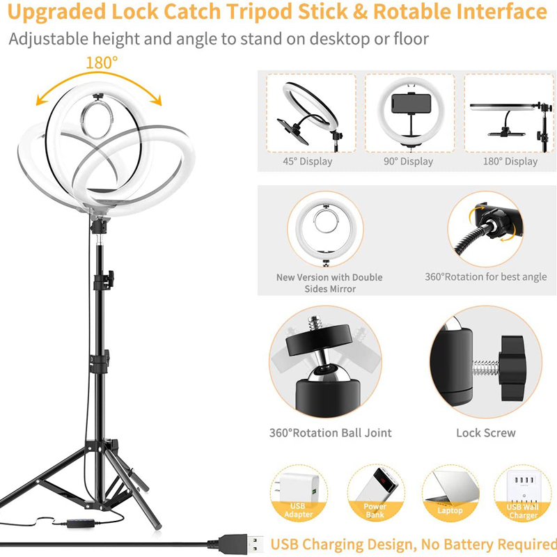 Anneau lumineux LED pour selfi - Photography Lighting Set Up avis et prix
