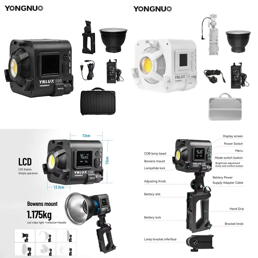YONGNUO YNLUX100 100W 3200K-56 - Photography Lighting Handheld avis et prix