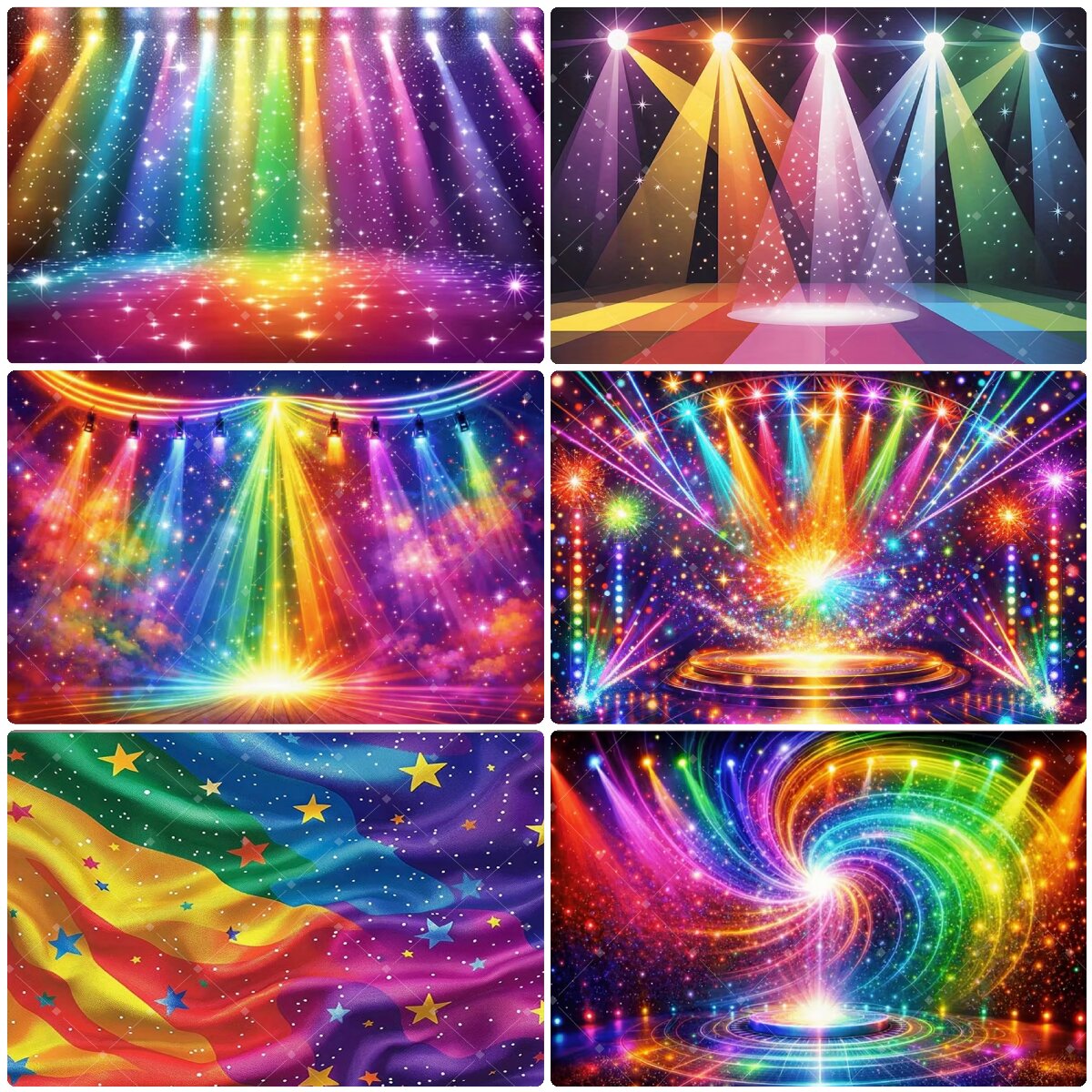 Toile de fond scénique arc-en- - Photography Lighting And Backdrop avis et prix
