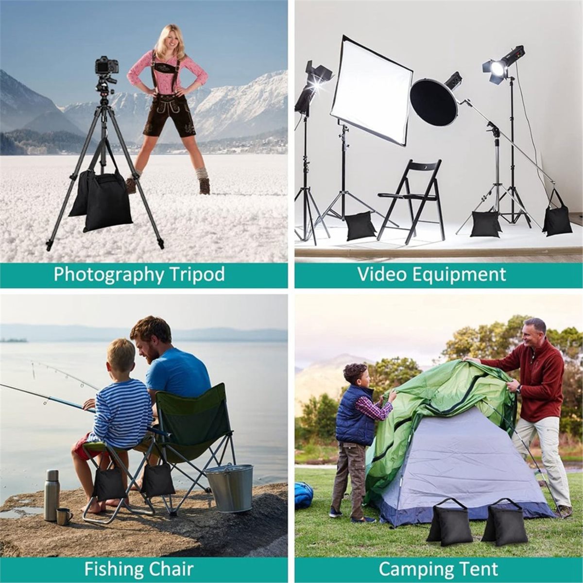 DT75BG 8 sacs de sable lestés  - Photography Lighting Weight Bags avis et prix