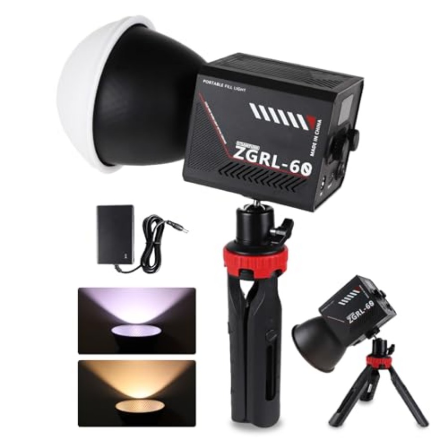 Lampe vidéo LED COB 60W portab - Photography Lighting Studio avis et prix