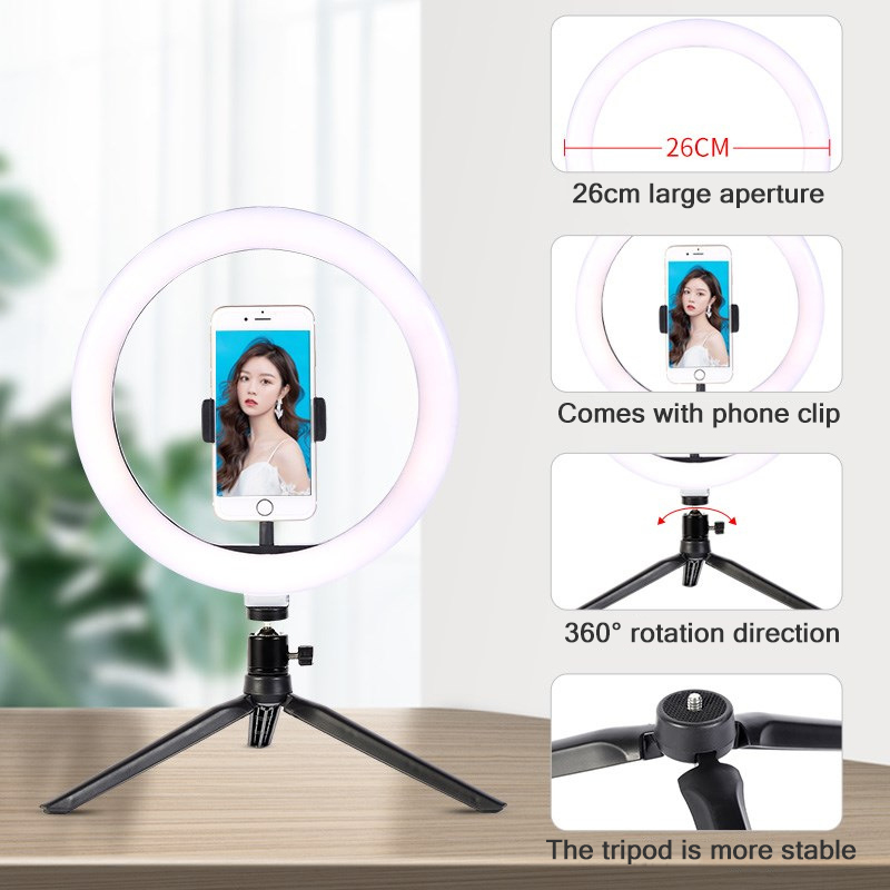 Anneau lumineux Led pour Selfi - Photography Video Lighting Kit avis et prix