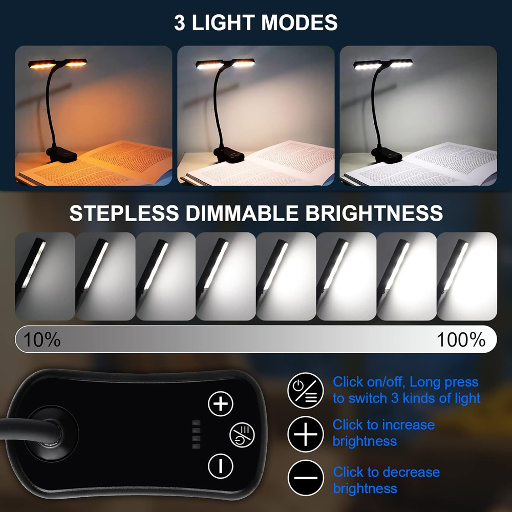 14 LED Clip sur livre lumière  - Photography Lighting Book avis et prix